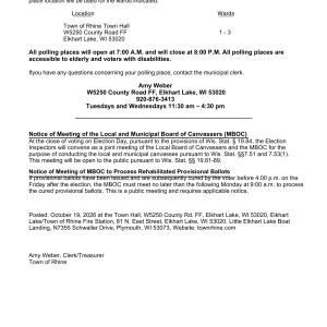 Type D Notice- General Election